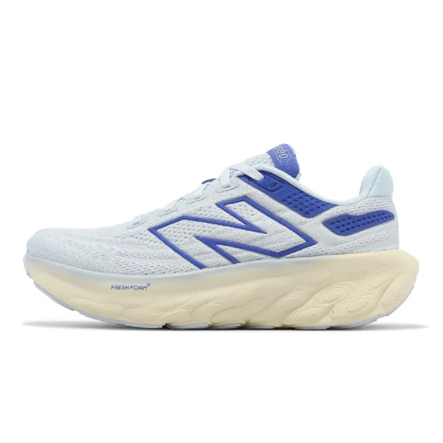 【NEW BALANCE】慢跑鞋 Fresh Foam X 1080 V13 D 寬楦 女鞋 藍 米白 厚底 運動鞋 NB(W1080D13-D)