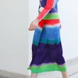 【羽生摺衣】i摺衣-日系 簡約風 前片 彩色層 長裙(共二色)