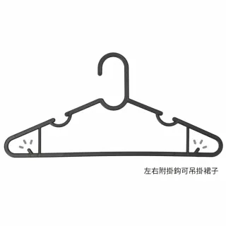 【NITORI 宜得利家居】簡易衣架10P NW-BK(衣架)