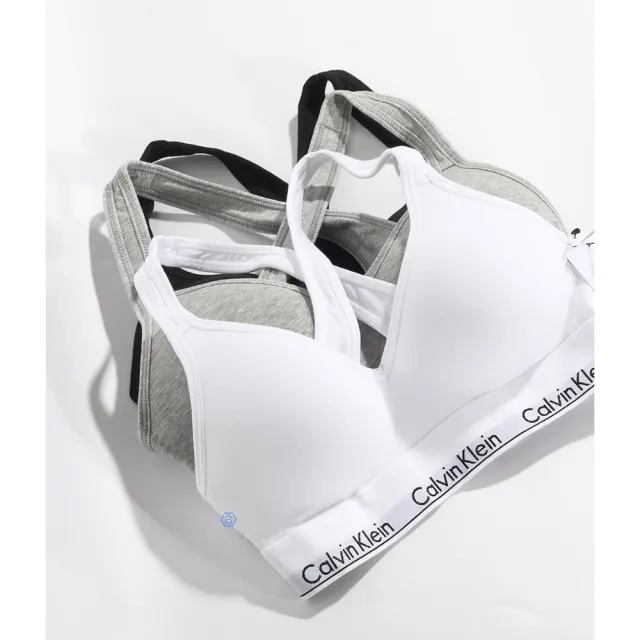 【Calvin Klein 凱文克萊】CK內衣 無鋼圈內衣 集中 美背 運動型 黑 灰 白 三色(QF1654)