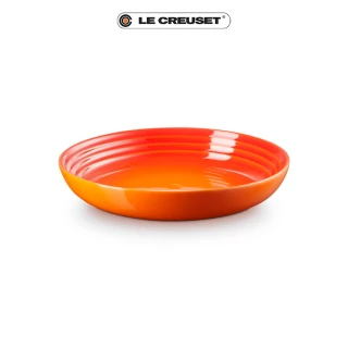 【Le Creuset】瓷器義麵盤 22cm(火焰橘-無盒)