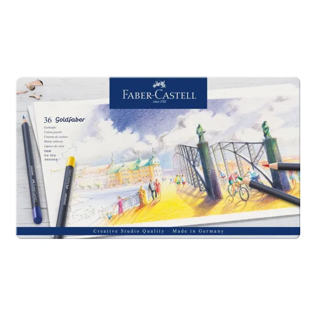 Faber-Castell】輝柏GOLDFABER 油性色鉛筆36色/盒114736 - momo購物網