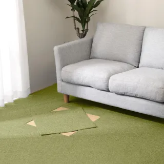 【NITORI 宜得利家居】可手洗 組合地毯 拼接地墊 50×50 GR WY001(拼接地墊 地墊)