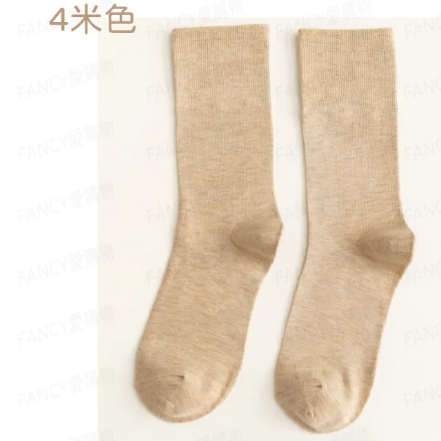 【FANCY LIFE】日式女士堆堆襪(襪子 女襪 女生襪子 堆堆襪 中筒襪 素色中筒襪 透氣堆堆襪 森林系襪)