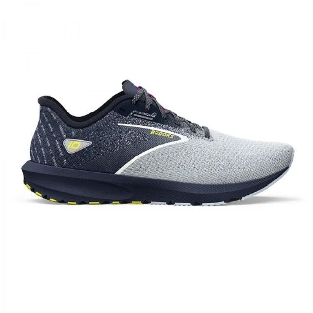 BROOKS Launch 10 男 慢跑鞋 運動 路跑 競速 緩衝 輕量 緩衝 灰 藍(1104091D009)