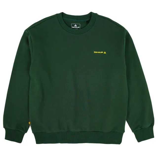 【DeveUP】『DeveUP』棉質長袖大學TEE(產品編號 : D02422 碧波綠)