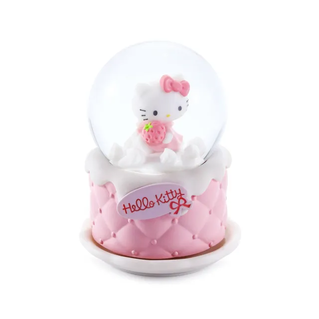 【JARLL 讚爾藝術】Hello Kitty生日派對蛋糕 水晶球音樂盒(官方授權)