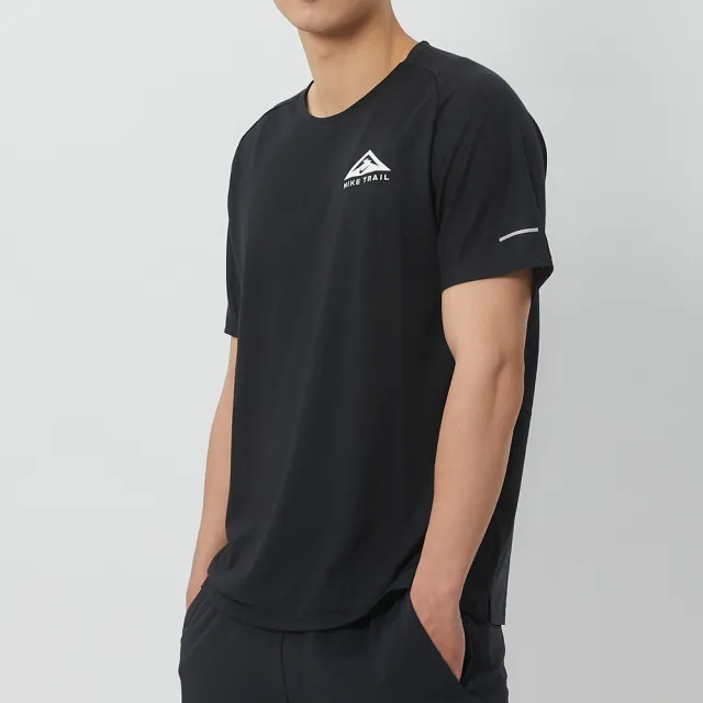 【NIKE 耐吉】M NK DF Solar Chase SS Top 男款 黑色 跑步 運動 短袖 上衣 DV9306-010