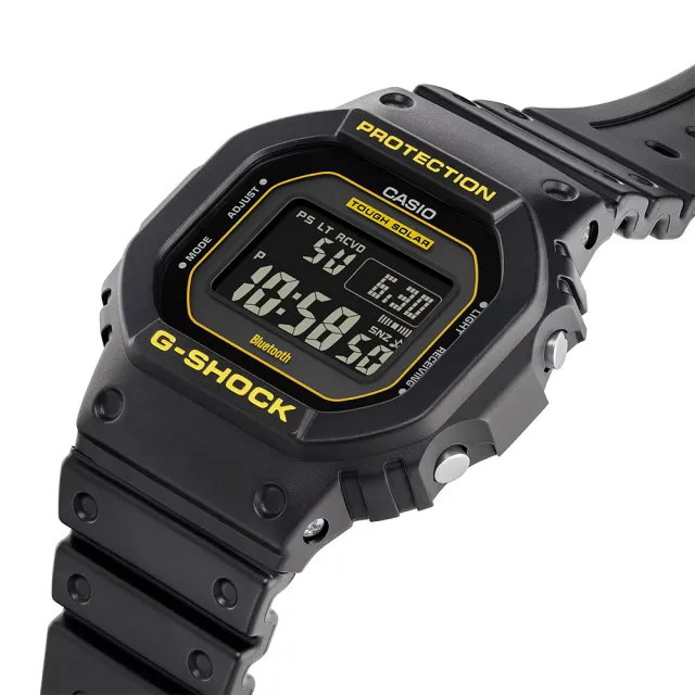 CASIO 卡西歐】G-SHOCK 黑黃配色系列方形電子手錶聖誕禮物(GW-B5600CY