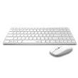 【rapoo 雷柏】9300M 無線刀鋒式超薄三模鍵盤滑鼠組(白)