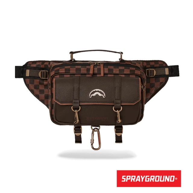 SPRAYGROUND CHECKMATE ROYALE 皇家格紋大容量腰包(棕色)