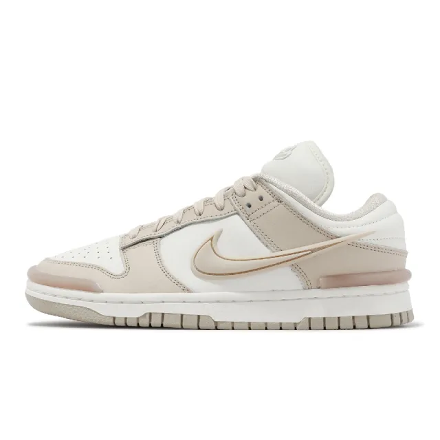 NIKE 耐吉】休閒鞋Wmns Dunk Low Twist 女鞋奶茶米白厚鞋舌Sanddrift