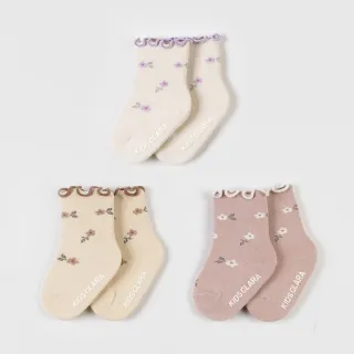 【Happy Prince】韓國製 Moomo木耳邊花朵嬰兒童中筒襪(寶寶襪子毛襪高筒襪半統襪)