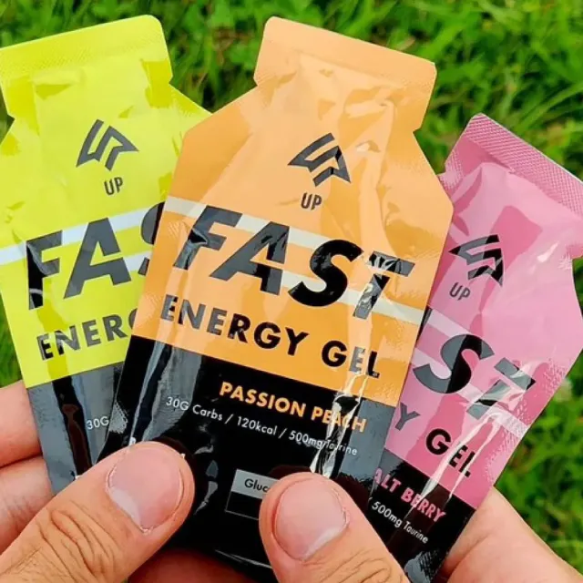 【UP Sports】UP FAST 能量果膠-45g*10包x4盒 口味任選(檸檬萊姆/海鹽莓果/百香蜜桃)
