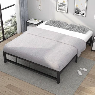 【藍色的熊】001-1鐵製床架 5尺(床底 鐵床 床底板 床板 雙人床 宿舍床)