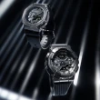 【CASIO 卡西歐】G-SHOCK 酷黑時尚 金屬八角防護構造雙顯錶 畢業 禮物(GM-2100BB-1A)