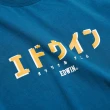 【EDWIN】男女裝 東京散策系列 日文復古長袖T恤(土耳其藍)