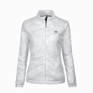 【PING】女款迷彩配布防風防潑水鋪棉外套-白(蓄熱保溫/GOLF/高爾夫/RC23210-73)