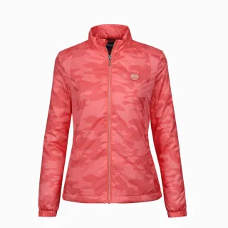 【PING】女款迷彩配布防風防潑水鋪棉外套-粉紅(蓄熱保溫/GOLF/高爾夫/RC23210-15)