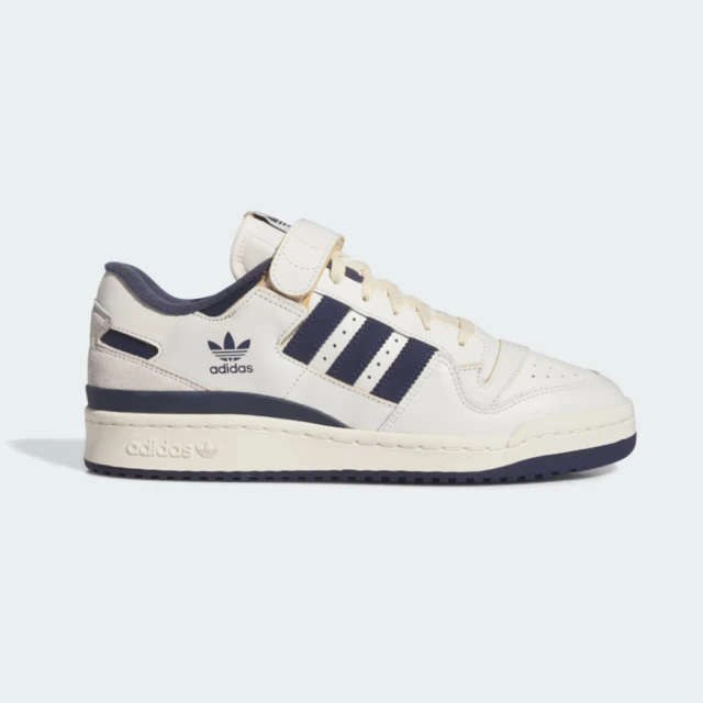 adidas 愛迪達adidas 愛迪達 雙11限定 FORUM 84 LOW 運動休閒鞋(男/女 ORIGINALS 籃球 IE9935 板鞋 米白x海軍藍)