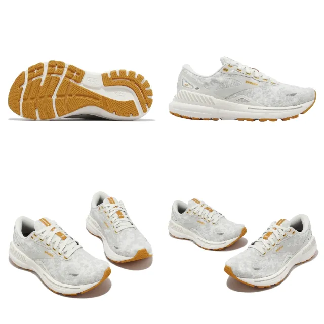 【BROOKS】慢跑鞋 Adrenaline GTS 23 女鞋 灰 橘 腎上腺素 支撐 路跑 馬拉松 運動鞋(1203811B110)