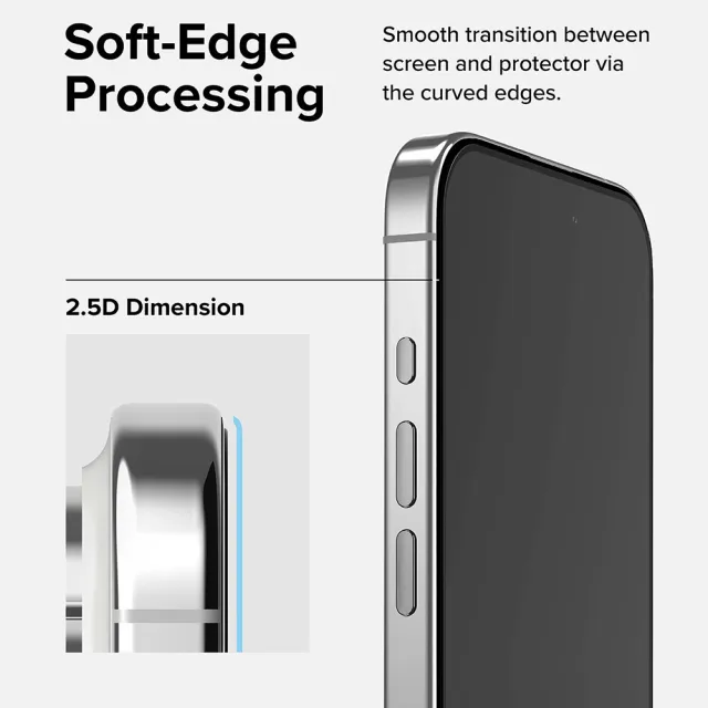 【Ringke】iPhone 15 Pro Max / Pro / Plus / 15 Tempered Glass 鋼化玻璃螢幕保護貼 附安裝工具(Rearth)