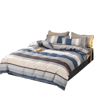 【Annette】舒柔棉 三件式鋪棉床包組《休閒生活》(加大)