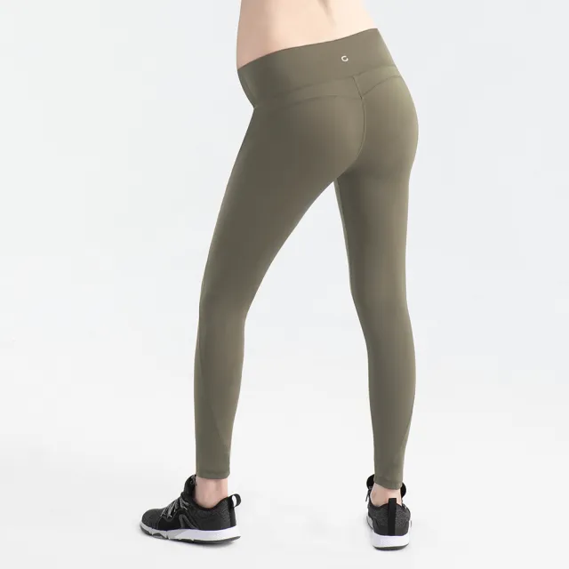 【Gennies 奇妮】FITNESS蜜桃輕托運動褲-綠(孕婦褲 彈力褲 韻律褲 修身 機能布)