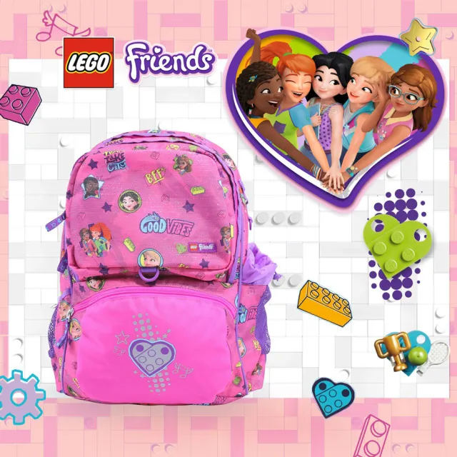 【LEGO 樂高】LEGO丹麥樂高護脊書包Freshmen-多款任選-忍者/女孩好朋友20171(國小 小學 兒童 學生)