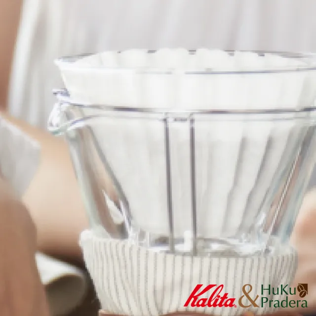 【Kalita】185系列 波浪手沖玻璃壺組合(一次備齊 輕鬆享受手沖咖啡)
