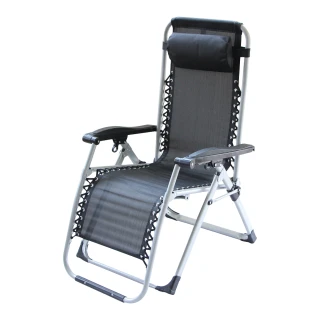 【RICHOME】無段式高承重透氣仰躺椅/涼椅/休閒椅/摺疊椅(方管方腳加粗4CM)