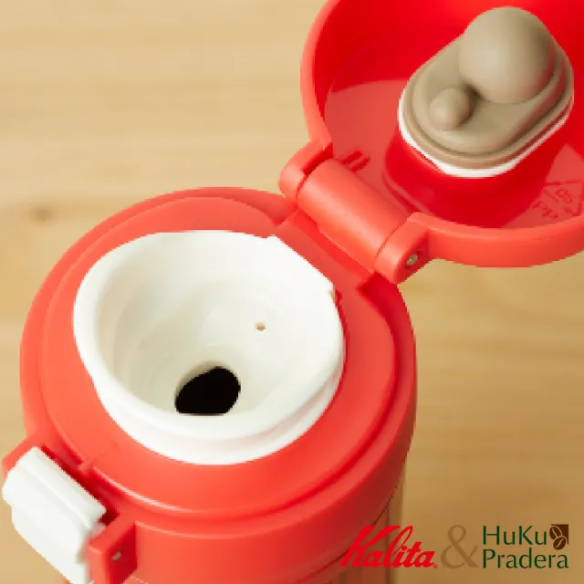 【Kalita】紅格紋不鏽鋼保溫杯（約350ml）(英倫紅底格紋 保溫瓶)