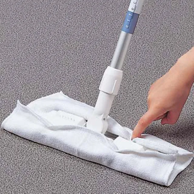 【HOME WORKING】日本EF梯形除菌拖把嫘縈水拭布-2入(EF梯形除菌拖把專用布/超強抓頭髮及吸附髒汙力)
