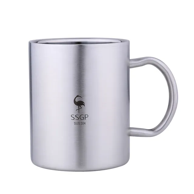 【CS22】304不鏽鋼隔熱附蓋隨手杯(286ml鋼杯)