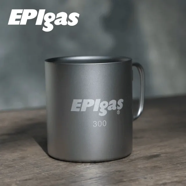 【EPIgas】鈦金屬雙層杯 M T-8104(杯子.炊具.戶外登山露營用品、鈦金屬)