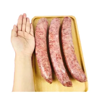 【好神】熊大支巨無霸大香腸10入組(2入/500g/包/中秋烤肉/火鍋/燒烤)