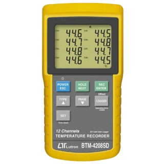 【Lutron 路昌】Lutron路昌 BTM-4208SD 12點記憶溫度計(溫度測量)