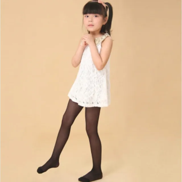 【橘魔法】女童薄款絲襪褲襪白絲襪黑絲襪 (兒童褲襪童裝中大童女童禮服)