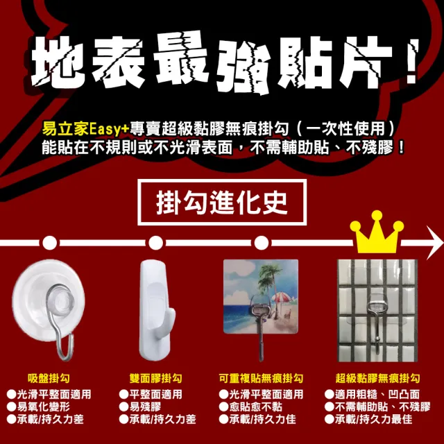 【Easy+ 易立家】牙刷杯架(304不鏽鋼無痕黏貼掛勾 電動牙刷牙膏洗面乳刮鬍刀架) 