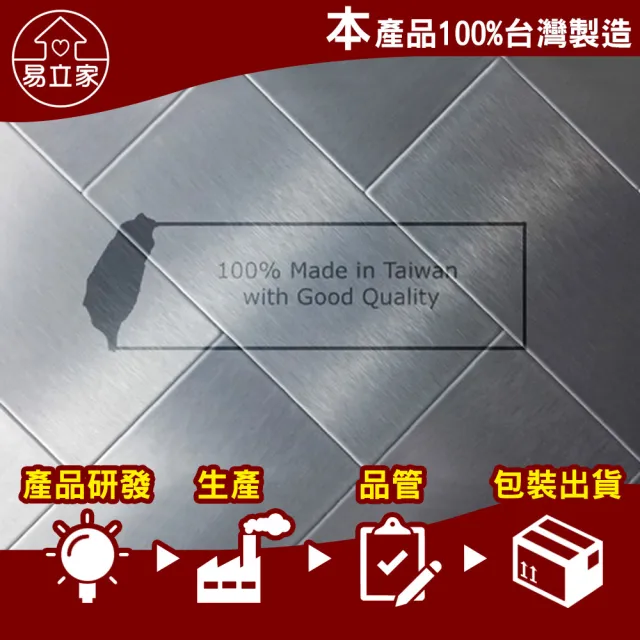 【Easy+ 易立家】牙刷杯架(304不鏽鋼無痕黏貼掛勾 電動牙刷牙膏洗面乳刮鬍刀架) 