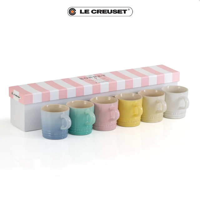 【Le Creuset】雪酪系列-英式卡布奇諾杯組200ml-6入