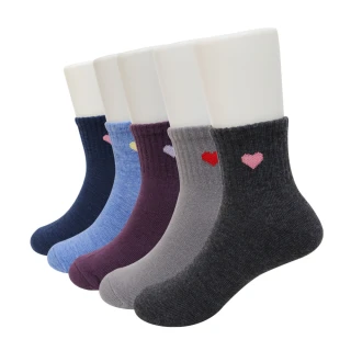 【D&G】6雙組-愛心1/2童襪(D434童襪)