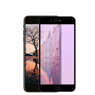 IPhone 6 6S  3D全滿版覆蓋黑框藍光鋼化玻璃疏油鋼化膜保護貼玻璃貼(Iphone6保護貼6S保護貼)