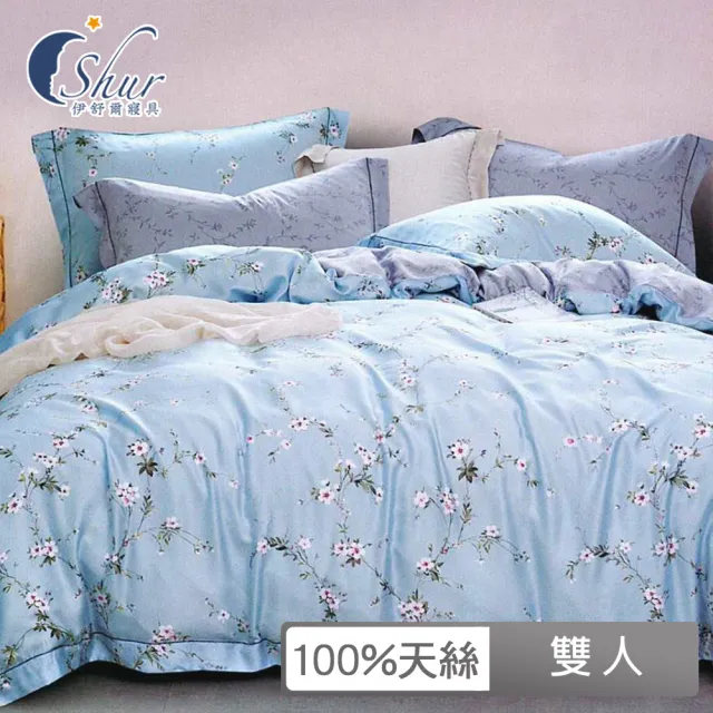 【ISHUR 伊舒爾】100%天絲四件式兩用被床包組 雙人5尺(奧地利天絲/TENCEL/多款任選/T600)