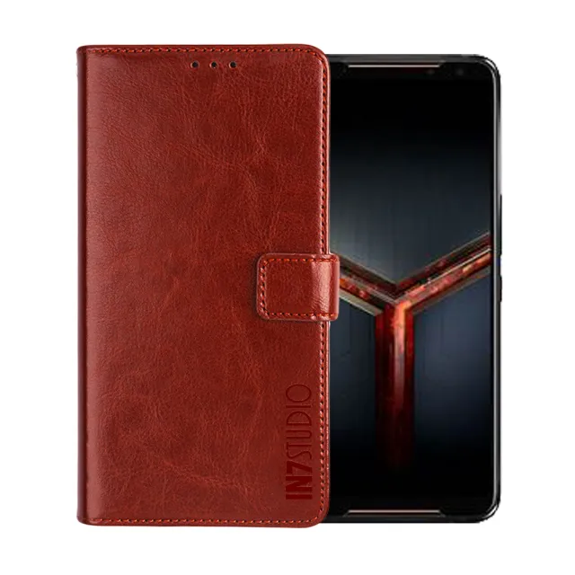 【IN7】ASUS ROG Phone II ZS660KL 6.59吋 磁扣側掀瘋馬紋PU皮套
