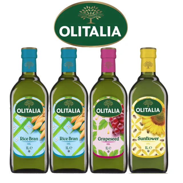 【Olitalia奧利塔】中.高溫料理組(1000mlx4瓶)