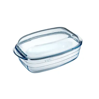 【O cuisine】歐酷新烘焙-百年工藝耐熱玻璃方形調理鍋(33*19CM)