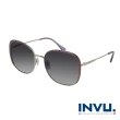 【INVU】瑞士摩登復古偏光太陽眼鏡(銀色 B1018A)