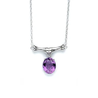 【K.D.J 圓融珠寶】天然紫水晶獨特項鍊