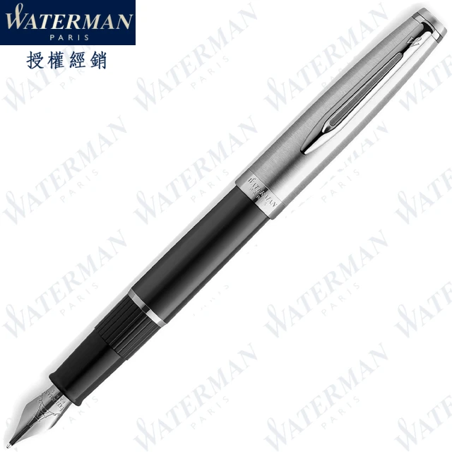 WATERMAN 新款 巴黎魅影系列 麗雅黑 F尖 鋼筆 法國製造(EMBLEME系列)